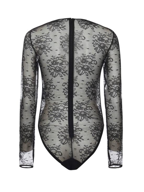 25FW 돌체앤가바나 바디수트 티셔츠 F79BPT FLREXN0000 Black - DOLCE & GABBANA