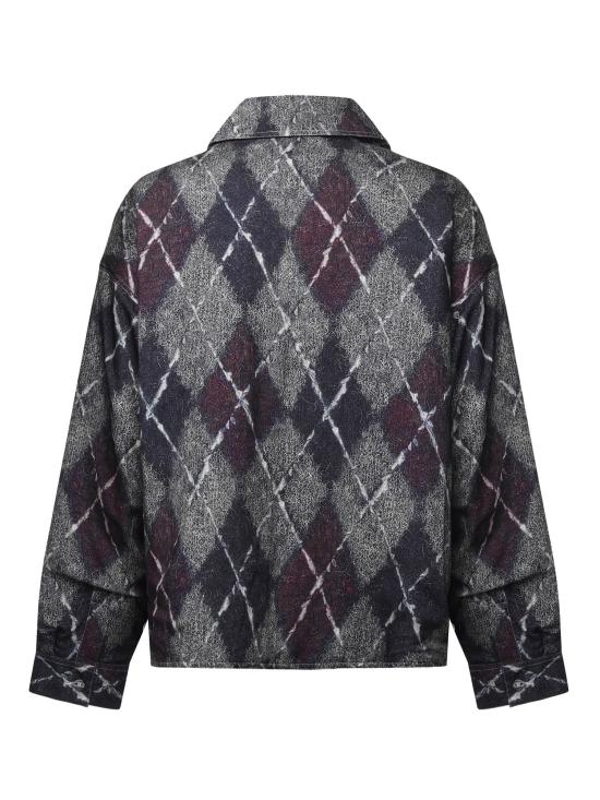 25FW 본사이 긴팔 셔츠 SH002002 WHT GREY BLUE - BONSAI