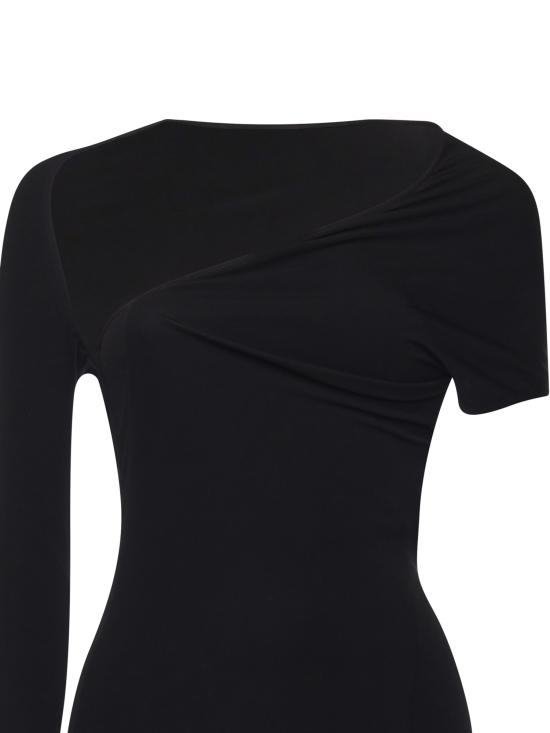25FW 쿠레쥬 미디 원피스 425JR0735JS0145 9999 Black - COURREGES