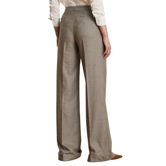 25FW 랄프 로렌 스트레이트 팬츠 200979826001 TAUPE GREY MULTI - RALPH LAUREN