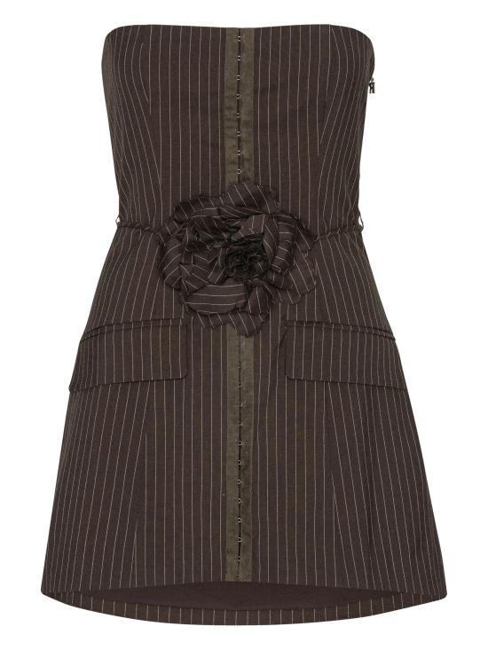 25FW 로테이트 미디 원피스 114696 3065 Brown