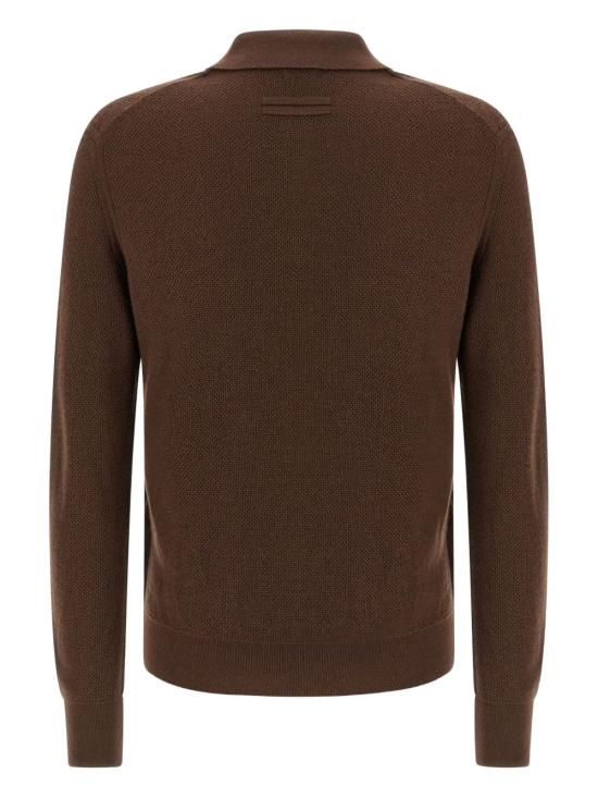 25FW 에르메네질도제냐 스웨터 UGK93A2131 M06 Brown - ERMENEGILDO ZEGNA