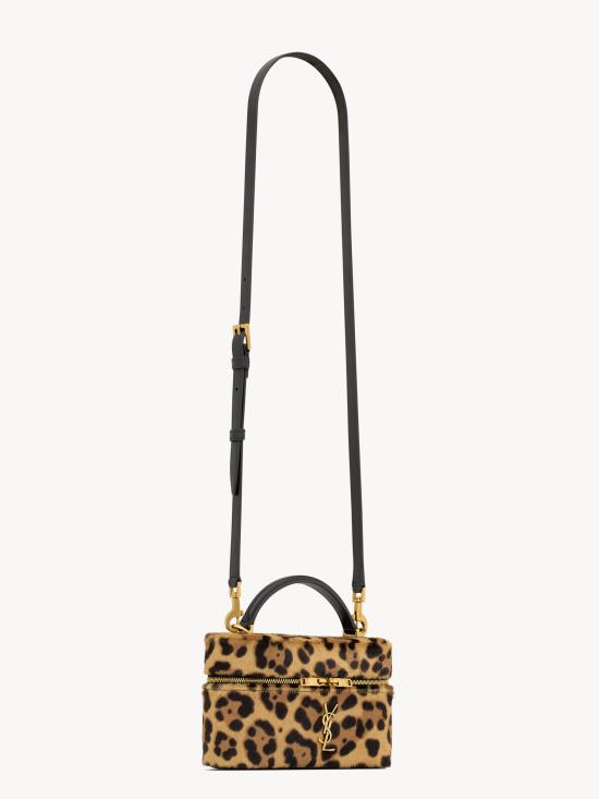 25FW 생로랑 가비 포니 헤어 레더 베니티 백 798098AAE6T 2490 - SAINT LAURENT