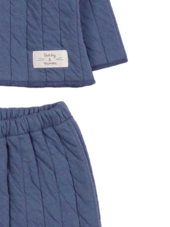 25FW [키즈] 테디 앤 미노우 트레이닝웨어/오버롤/세트 A25TDF0007M0152 479 Blue - TEDDY & MINOU