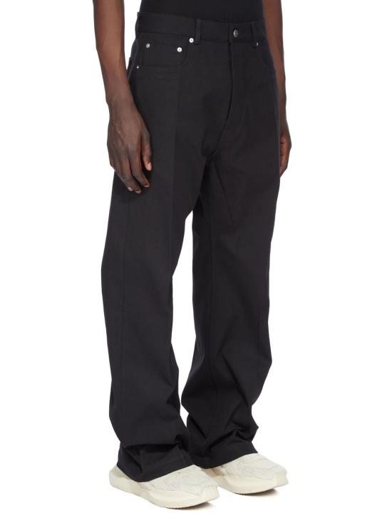 25FW 릭 오웬스 스트레이트 팬츠 RR02E1333CTW 09 Black - RICK OWENS