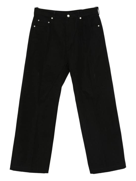 25FW 릭 오웬스 스트레이트 팬츠 RR02E1333CTW 09 Black