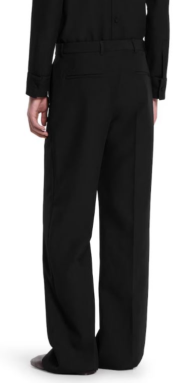 25FW 구찌 실크 트윌 팬츠 850090 Z7AYA1000 Black - GUCCI