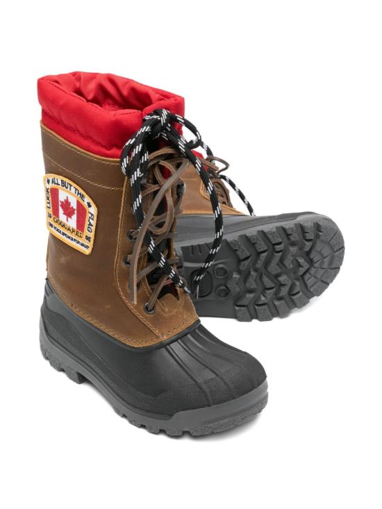 25FW [키즈] 디스퀘어드2 미들 부츠 81548 Brown - DSQUARED2