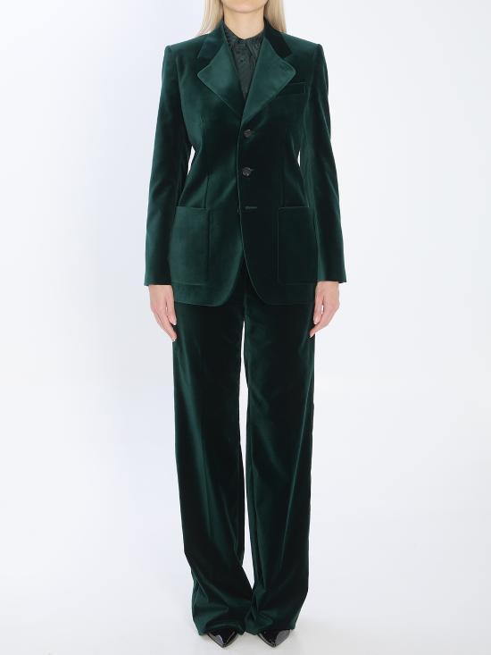 25FW 구찌 브러시드 울 모헤어 가디건 849749 GREEN - GUCCI