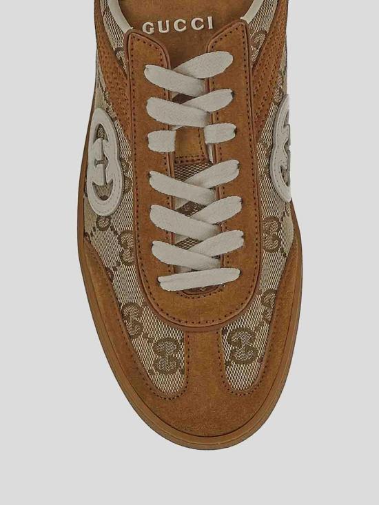  구찌 인터로킹 G 스니커즈 812656AAEGA2741 Beige - GUCCI