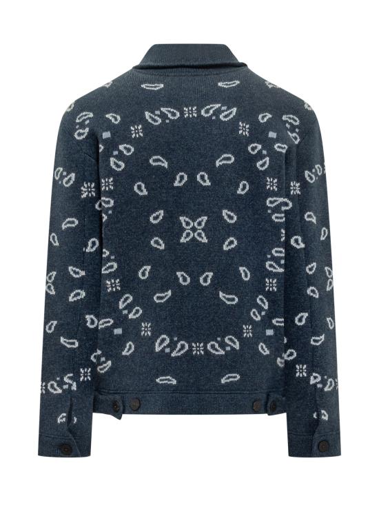 25FW 알라누이 집업 니트 LMHQ007E25KNI001 4942 MIDNIGHT - ALANUI