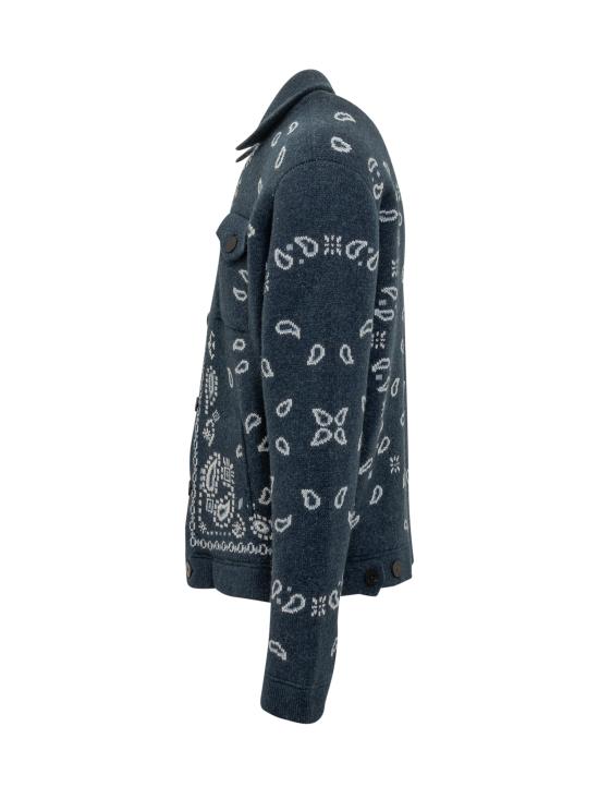 25FW 알라누이 집업 니트 LMHQ007E25KNI001 4942 MIDNIGHT - ALANUI