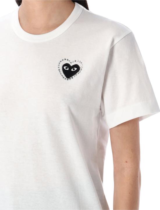 25FW 꼼데가르송 반팔 티셔츠 AX T802 051 Bianco - COMME DES GARCONS