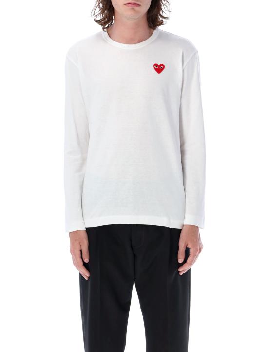 26FW 꼼데가르송 반팔 티셔츠 AX T118 051 2 Bianco - COMME DES GARCONS
