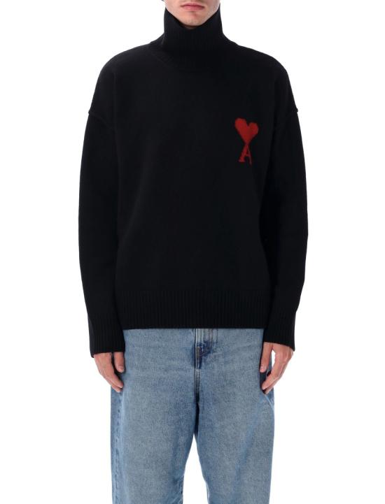 26FW 아미 ADC 터틀넥 스웨터 UKS839018009 Black