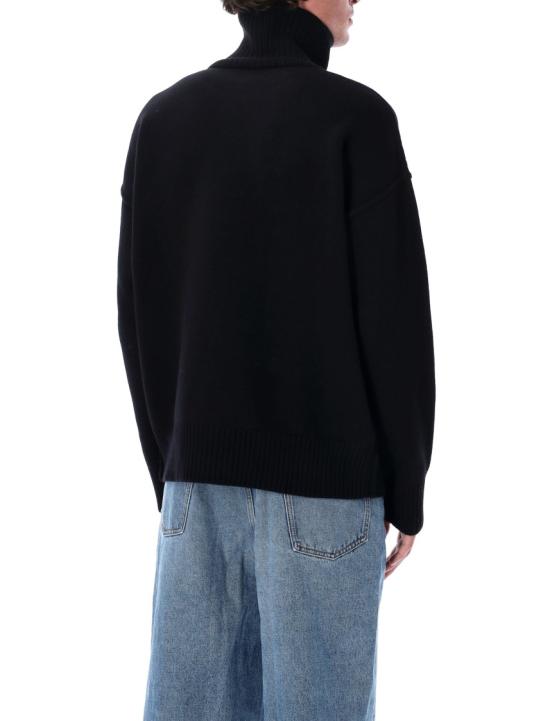 26FW 아미 ADC 터틀넥 스웨터 UKS839018009 Black - AMI