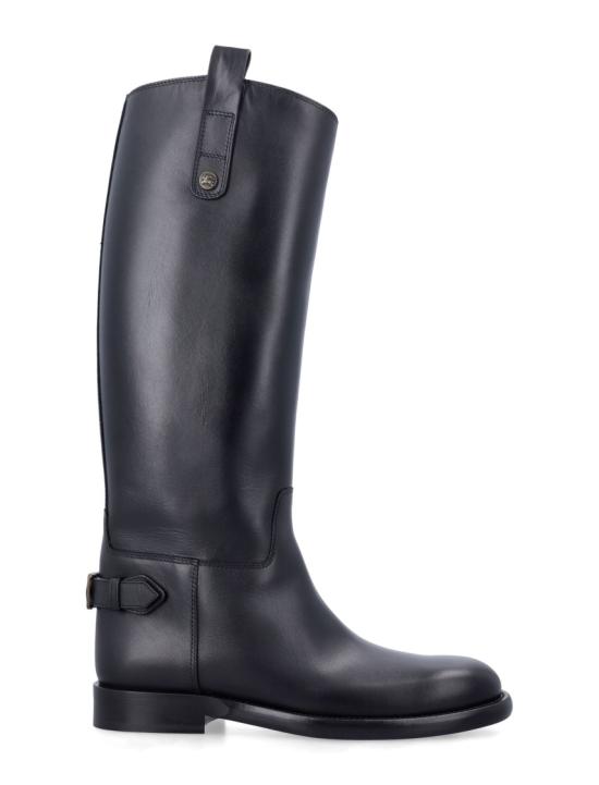 25FW 버버리 레더 카발리에 부츠 8114385A1189 Grey