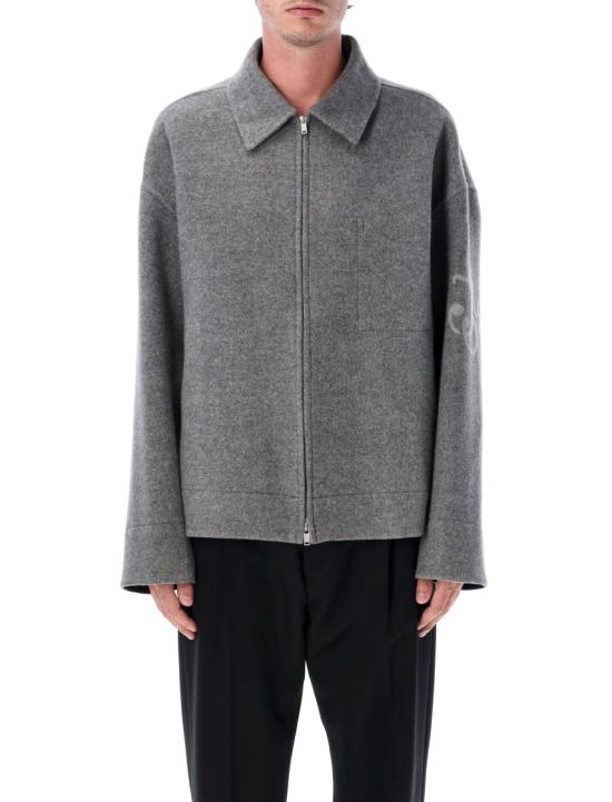 25FW 질샌더 자켓 J47BN0170J40020034 Grey