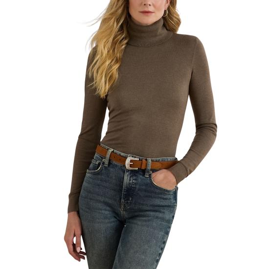 25FW 랄프 로렌 터틀넥 200940470016 TAUPE BROWN HEATHER - RALPH LAUREN