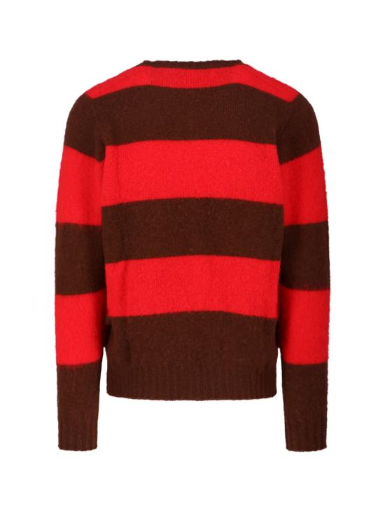 25FW 하울린 쉐기 베어 스웨터 SHAGGY BEAR CHUNKY STRIPES MOCHA BOOM Brown - HOWLIN