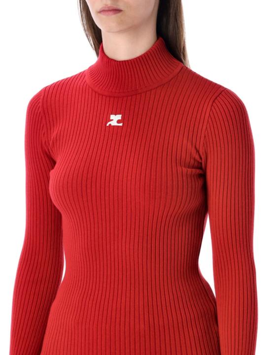 25FW 쿠레쥬 스웨터 PERMPU022FI00014034 Red - COURREGES