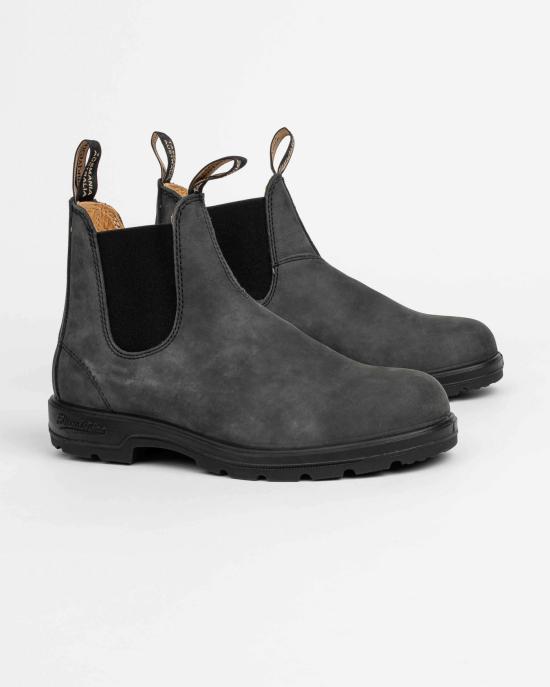  블런드스톤 부츠 587 RUSTIC BLACK Black - BLUNDSTONE