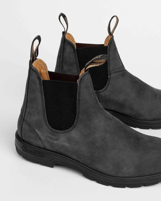  블런드스톤 부츠 587 RUSTIC BLACK Black - BLUNDSTONE