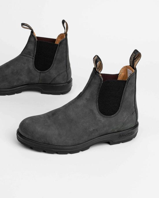  블런드스톤 부츠 587 RUSTIC BLACK Black - BLUNDSTONE