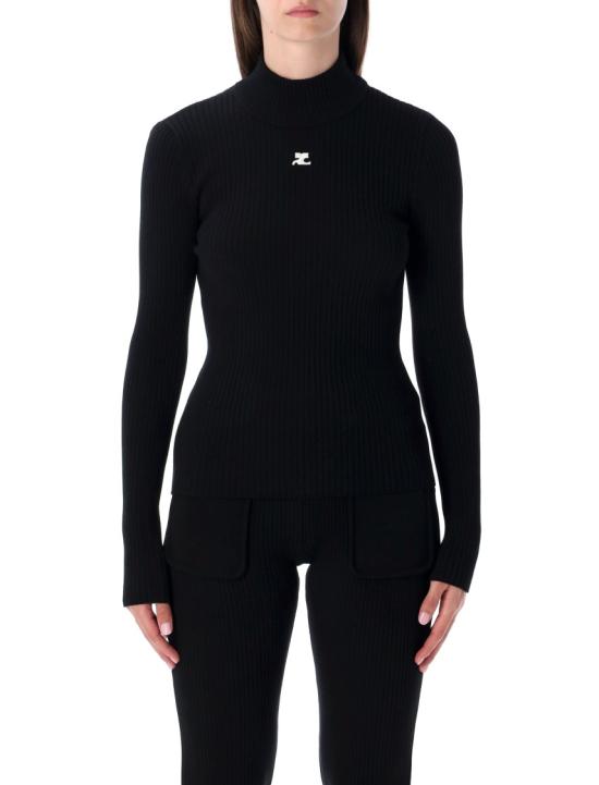 25FW 쿠레쥬 스웨터 PERMPU022FI00019999 Black