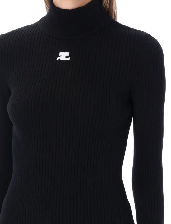 25FW 쿠레쥬 스웨터 PERMPU022FI00019999 Black - COURREGES
