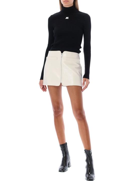25FW 쿠레쥬 스웨터 PERMPU022FI00019999 Black - COURREGES