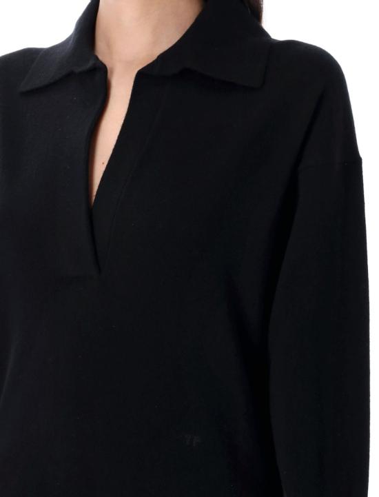 25FW 톰포드 스웨터 MAK1391YAX899LB999 Black - TOMFORD