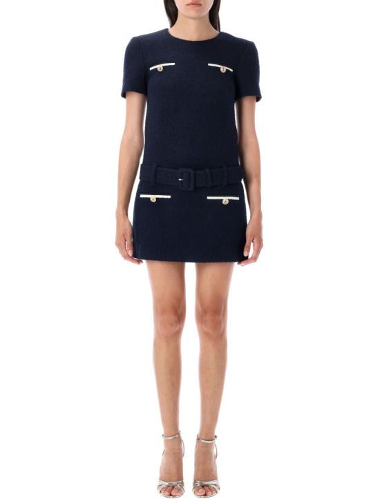 25FW 셀프 포트레이트 원피스 PF25034SBLBLUE Black