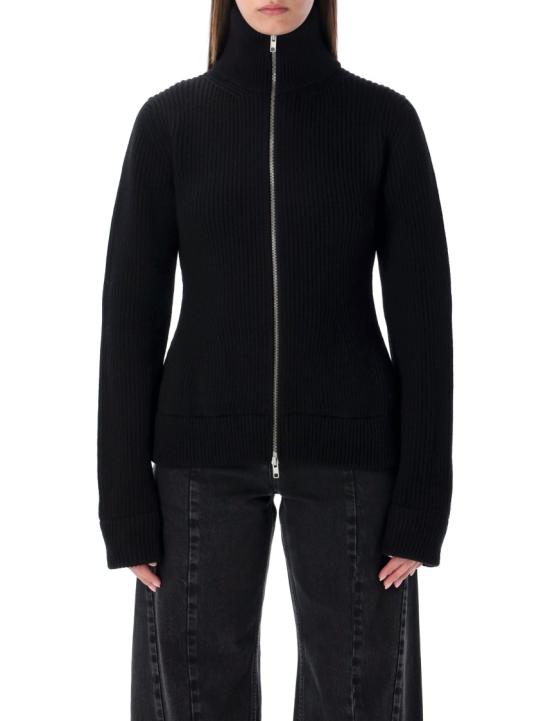 25FW 마르지엘라 하이넥 슬림 가디건 S29HP0039M13181900 Black