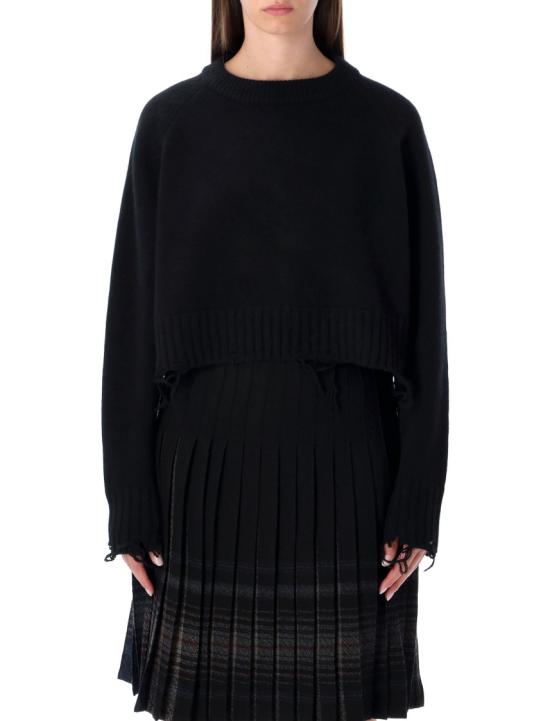 25FW 로우클래식 스웨터 LW253KN05BK0015 Black