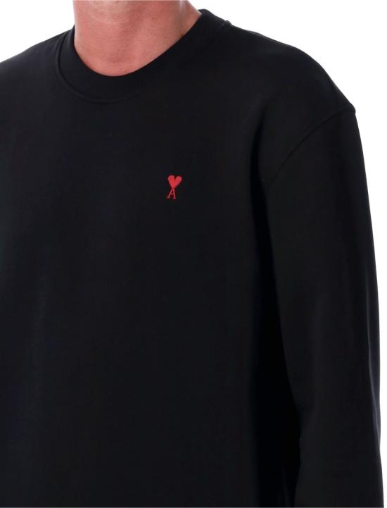 26FW 아미 스몰 하트 로고 스웨트셔츠 BFUSW035730001 Black - AMI