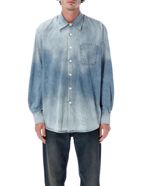 25FW 아워레가시 어보브 셔츠 크리스 워시 M4252ACLB Blue