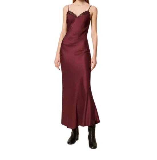 25FW 트윈셋 롱 원피스 252TP248005609 Burgundy - TWINSET