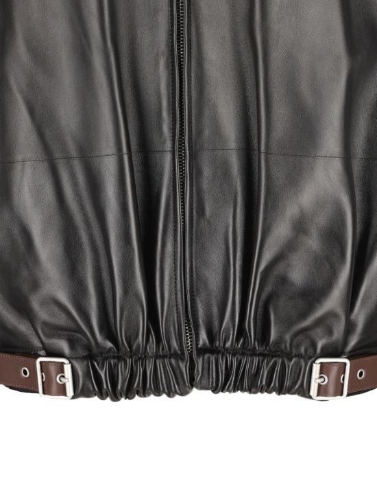 25FW 로에베 가죽 자켓 H526Y34L93 1100 Black - LOEWE