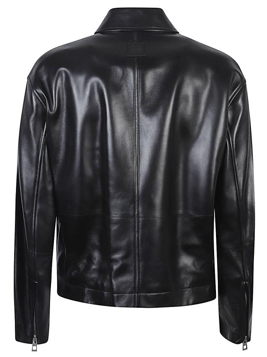 25FW 로에베 가죽 자켓 H526Y34L93 1100 Black - LOEWE