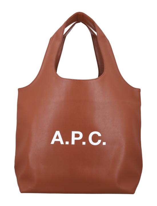 26FW 아페쎄 나논 로고 토트백 M61565PUAATCAD Brown - A.P.C.