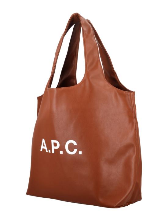 26FW 아페쎄 나논 로고 토트백 M61565PUAATCAD Brown - A.P.C.