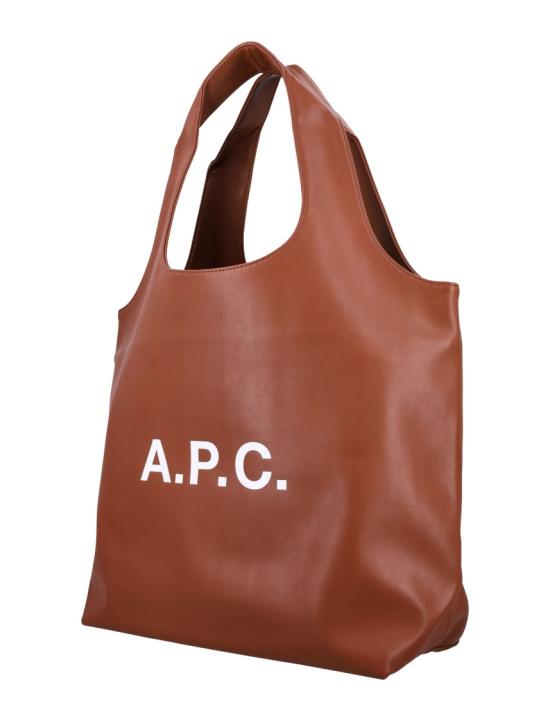 26FW 아페쎄 나논 로고 토트백 M61565PUAATCAD Brown - A.P.C.