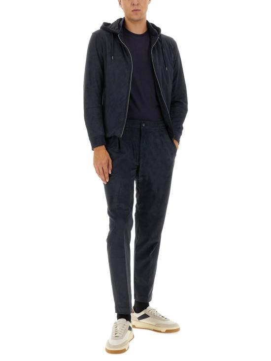 25FW 에르노 스웨이드 이펙트 리조트 자켓 GI00083UR 12729S9200 BLUE - HERNO