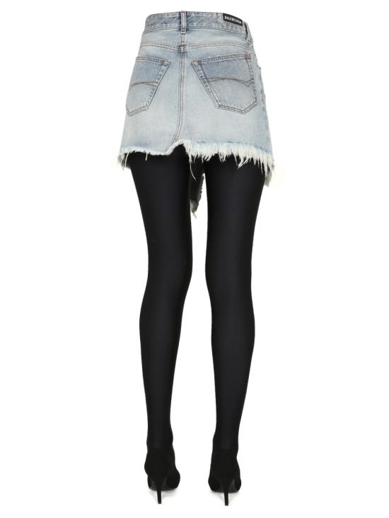 발렌시아가 데님 스커트 704541 TDW144824 BLUE - BALENCIAGA