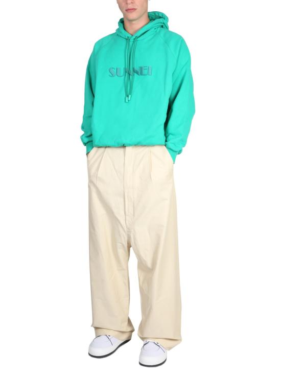  써네이 긴팔 티셔츠 CRTWXJER009 COT007005B GREEN - SUNNEI