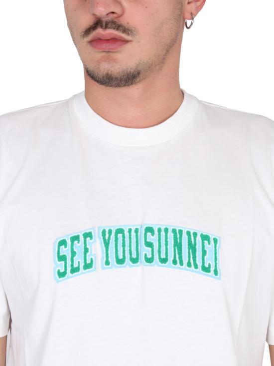  써네이 반팔 티셔츠 MRTWXJER029 COT002998 WHITE - SUNNEI