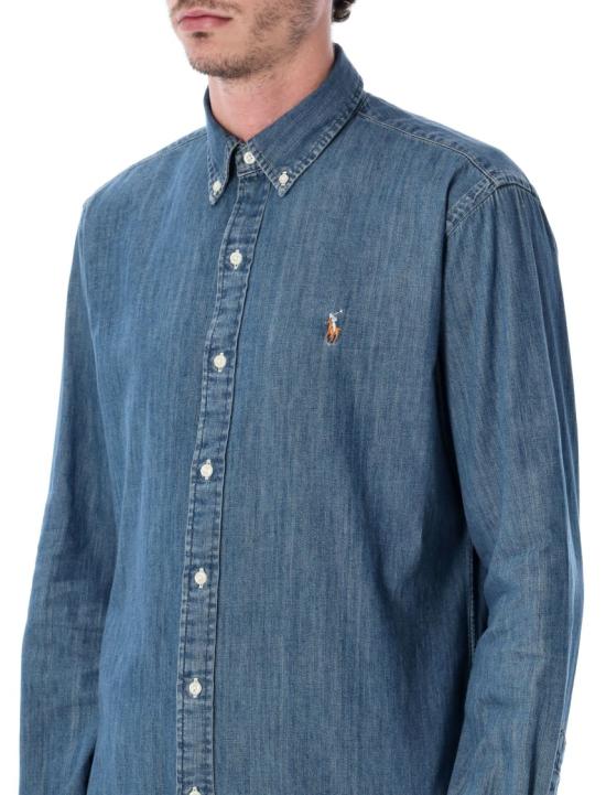 26SS 폴로 랄프로렌 포니로고 자수 데님 셔츠 710792043001 Blue - POLO RALPH LAUREN