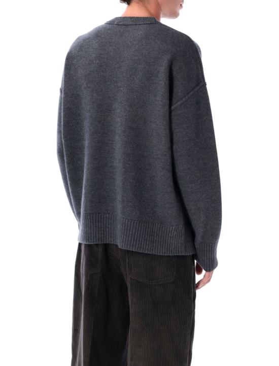 26FW 아미 빅 하트 울 크루넥 스웨터 UKS838018084 Black - AMI