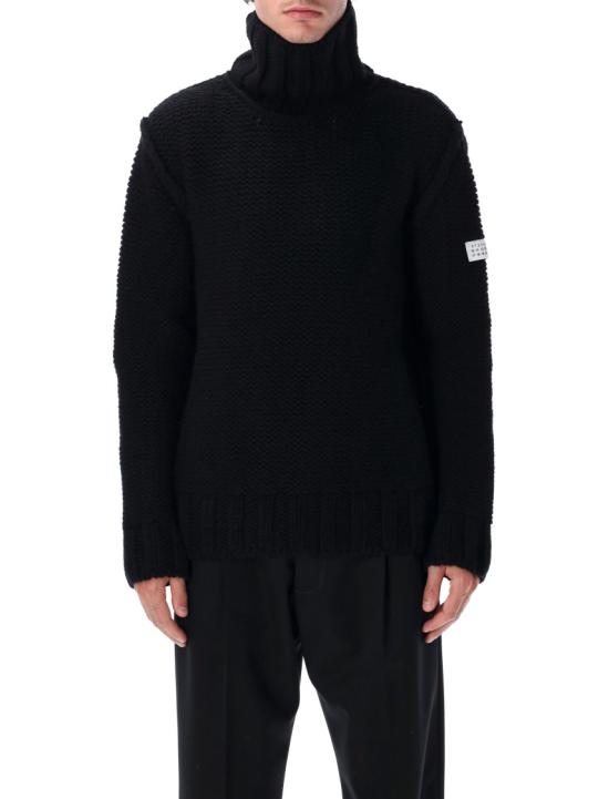 25FW MM6 메종마르지엘라 터틀넥 SH2HA0008M13166900 Black